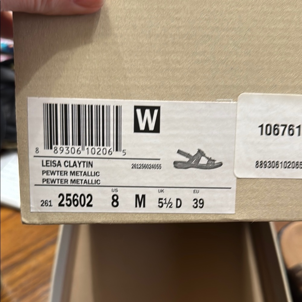 Clarks Women's Brown Floral Sandals - Picture 3 of 3